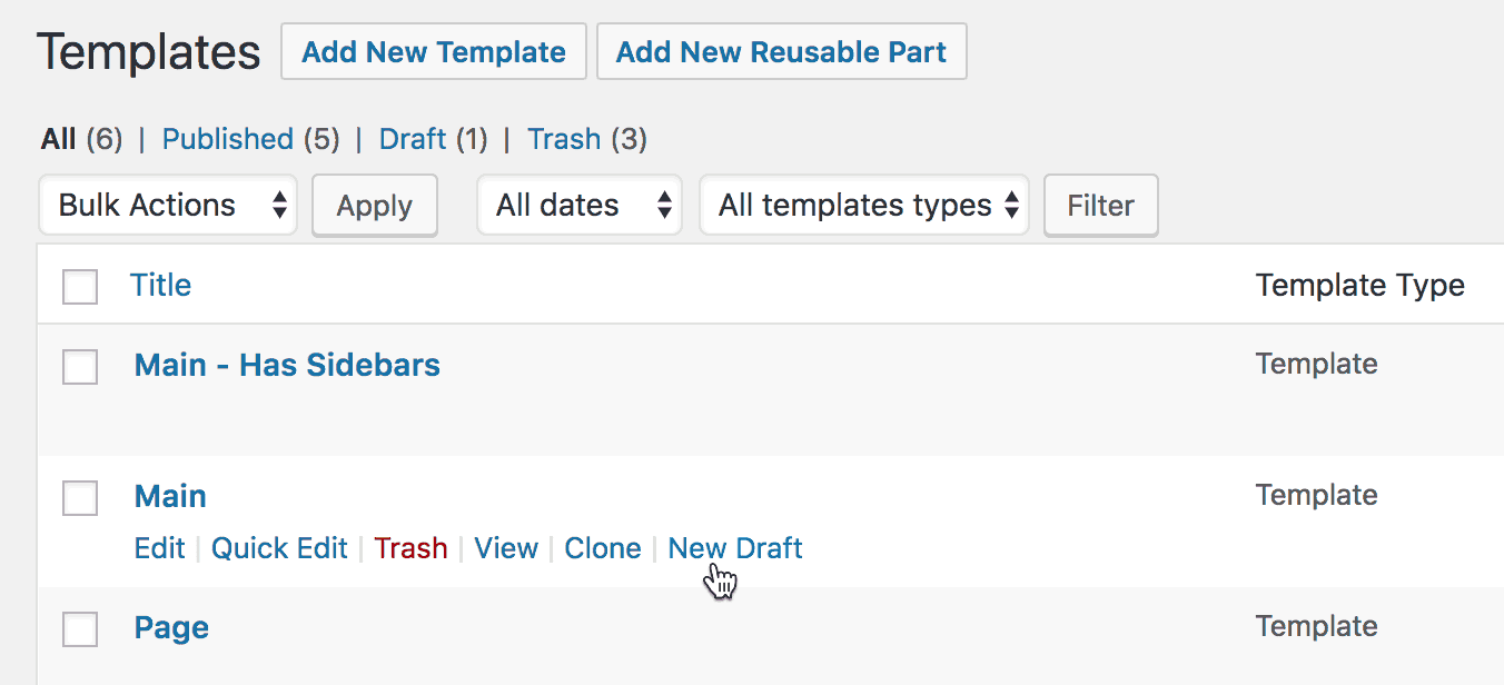 How to duplicate templates in Oxygen