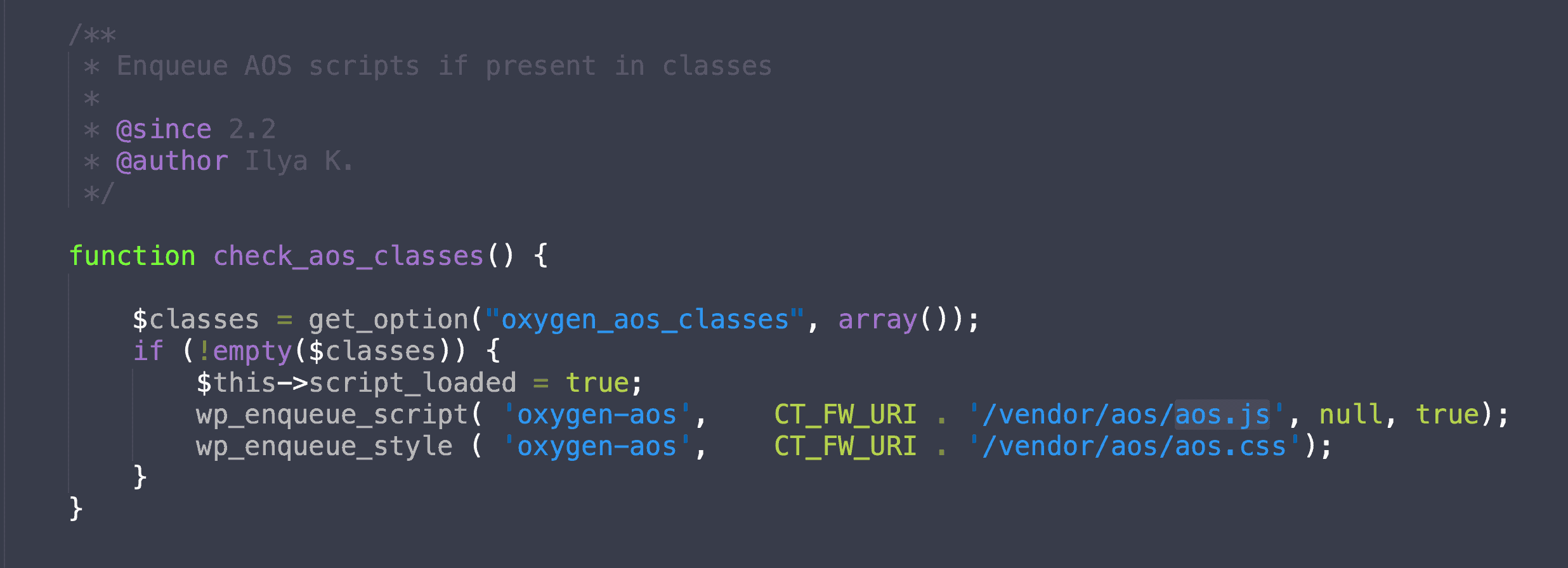 Animating Easy Posts entries in Oxygen