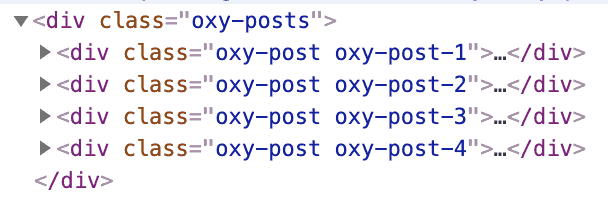 How to add oxy-post-[number] classes to Easy Posts