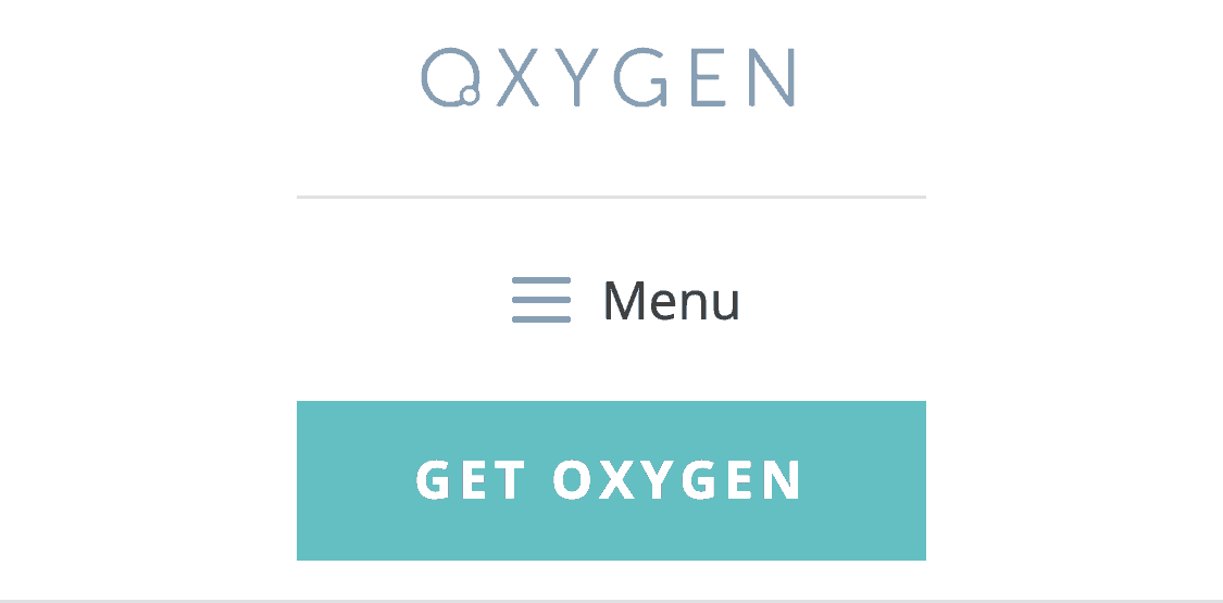 How to add the word “Menu” next to hamburger icon in Oxygen
