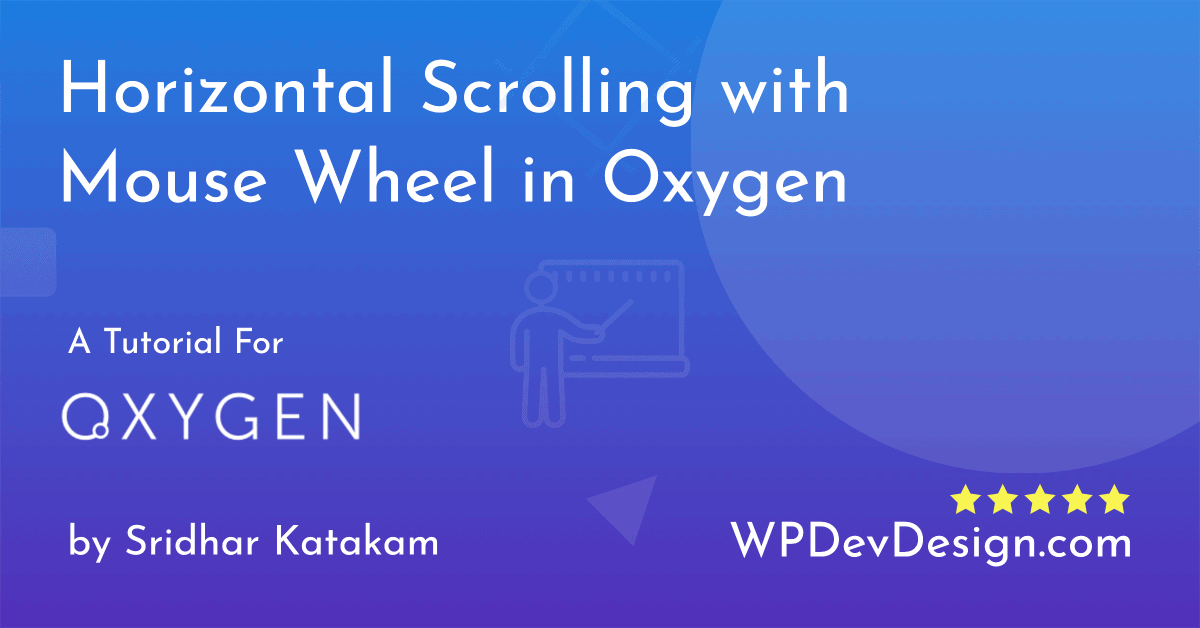 Horizontal Scrolling with Mouse Wheel in Oxygen