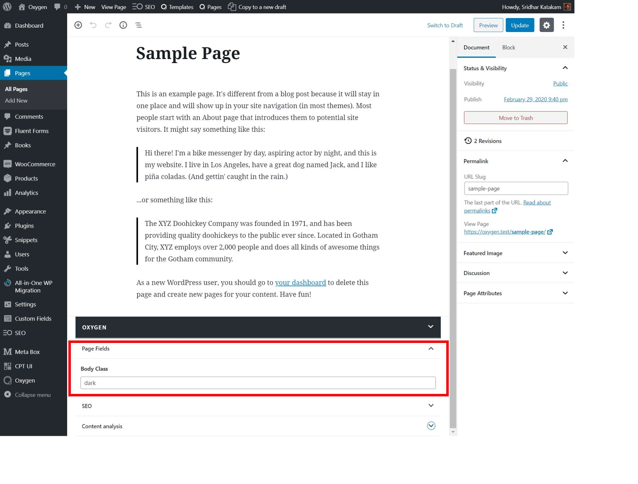 How to add custom body class(es) to Pages in WordPress