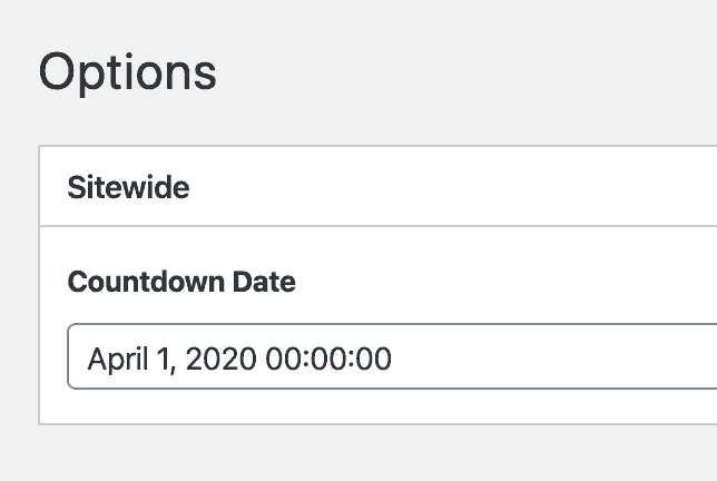 Countdown Timer using ACF in Oxygen