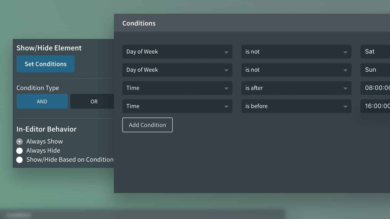 Applying Multiple and/or Conditions in Oxygen