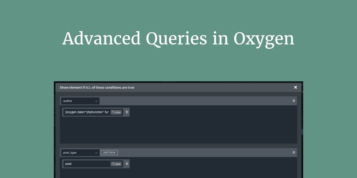 Advanced Queries in Oxygen