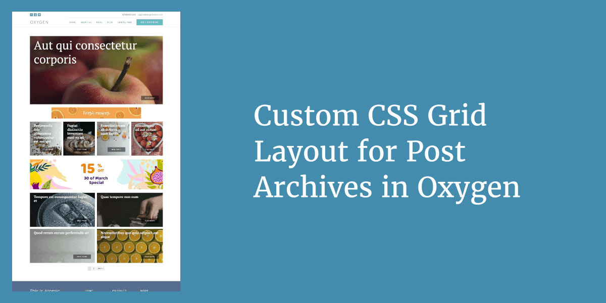 Custom CSS Grid Layout for Post Archives in Oxygen