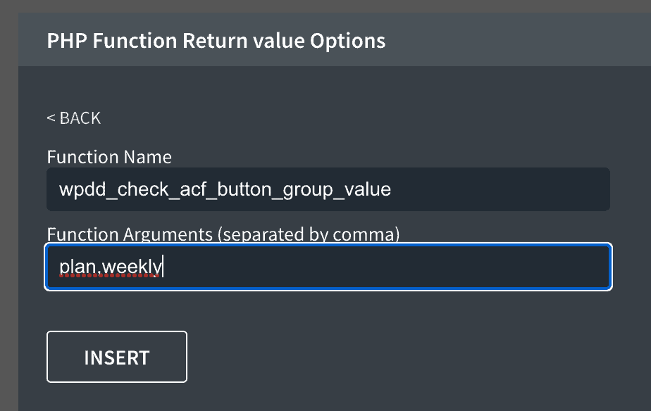 [Function] Check if ACF Button Group Field Has Specified Value