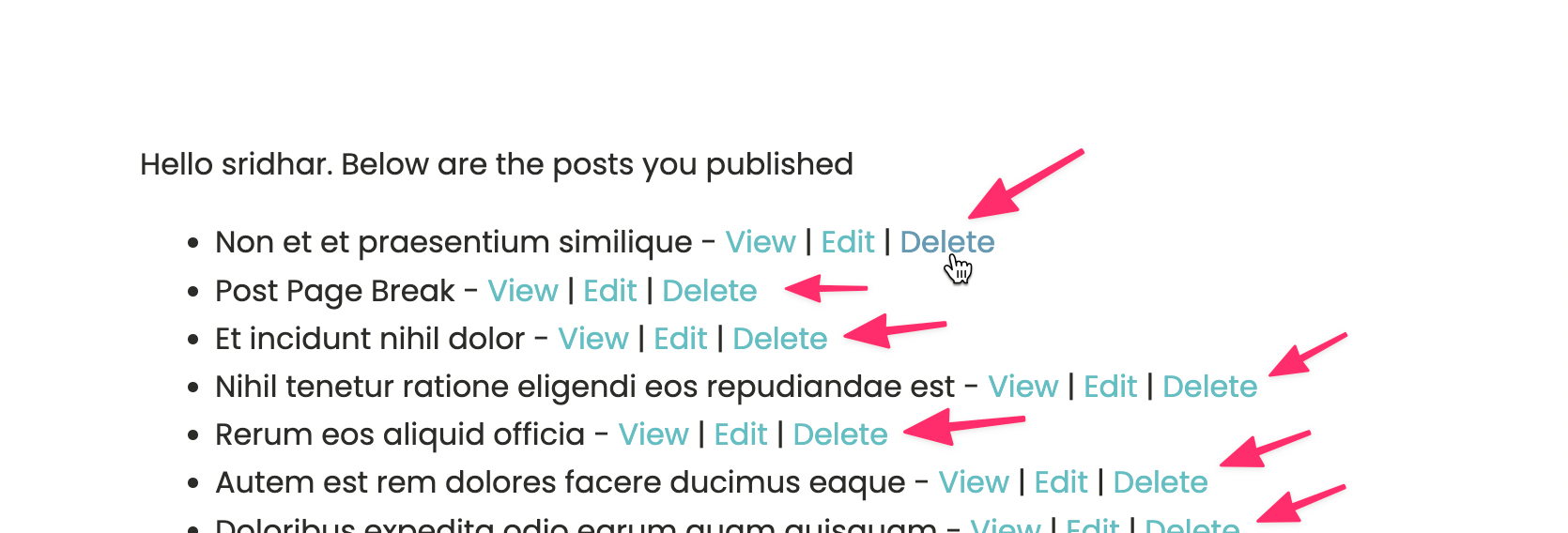 Enable Logged-in Users to Delete Their Posts on the Frontend Using WordPress REST API