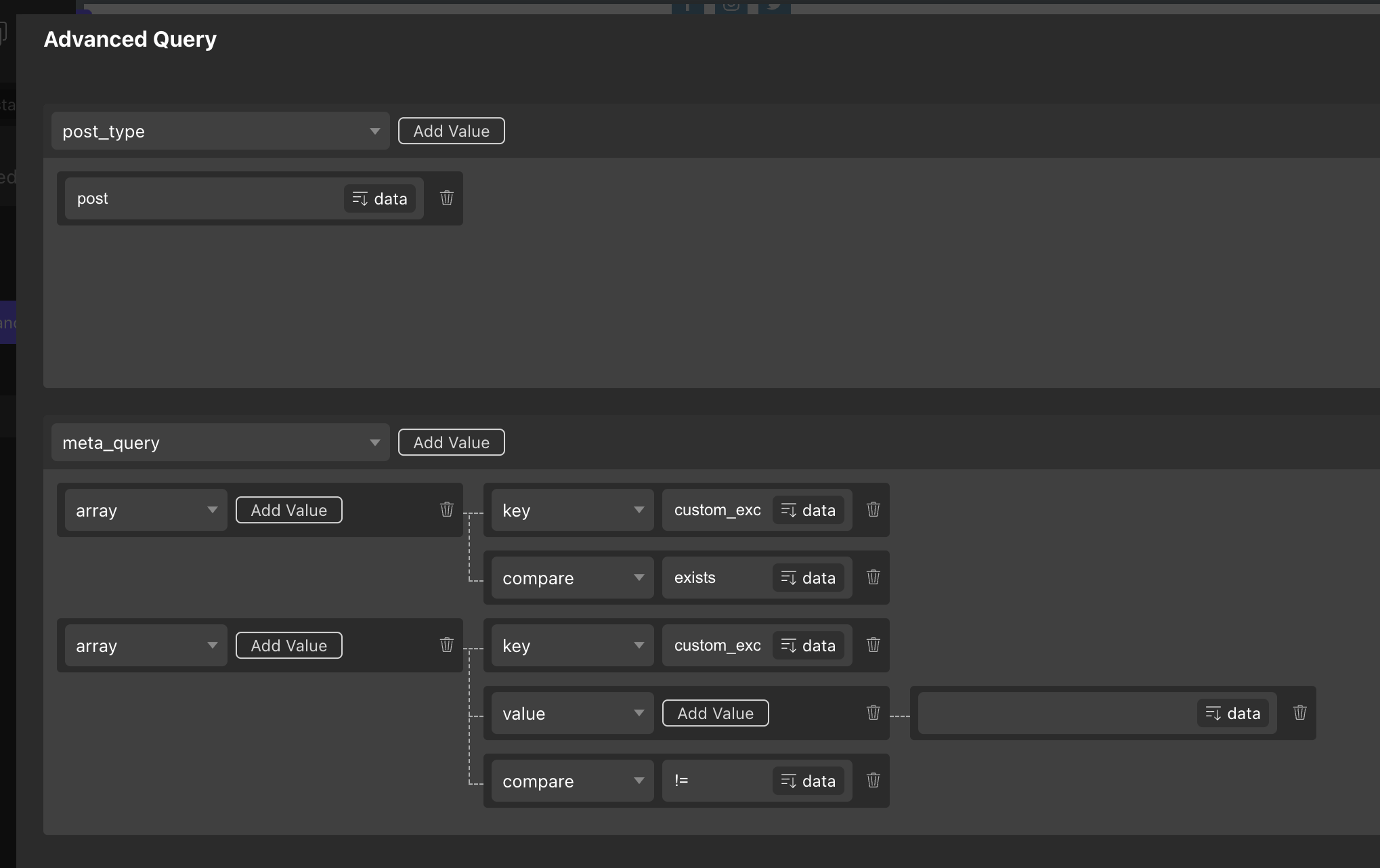 Filtering Query Loop Posts by a Non-empty Custom Field in Oxygen